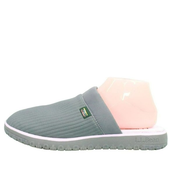 L.L. Bean Shoes - LL Bean Gray Polyester Slip On Airlight Scuffs Indoor Slippers Size 10 M
